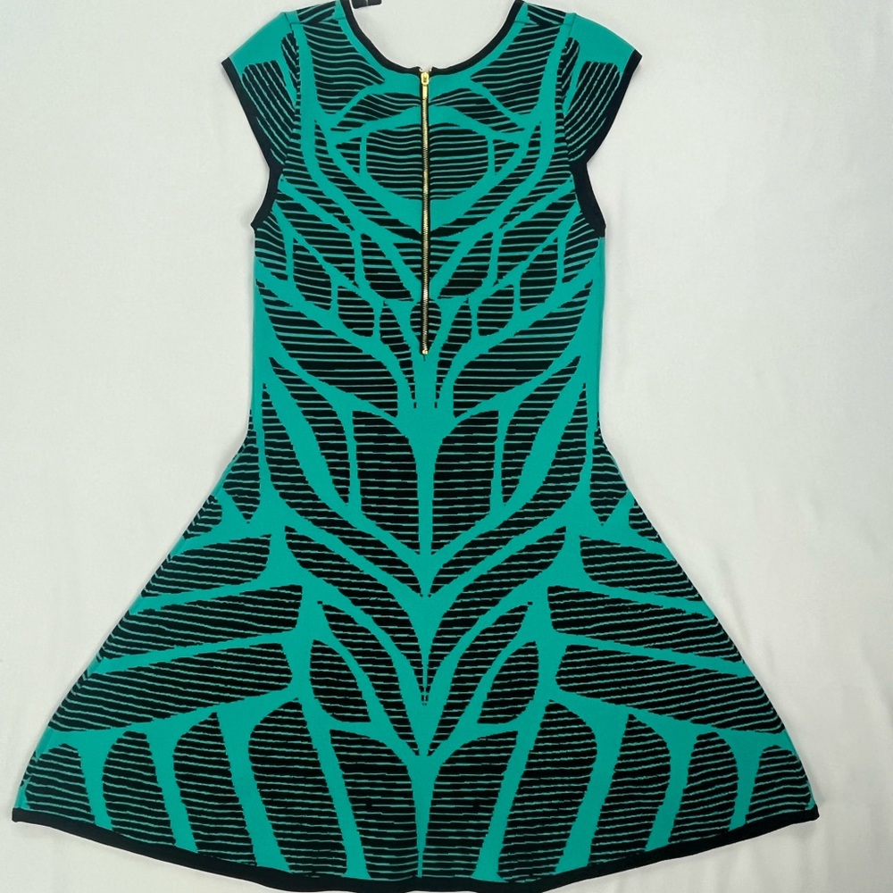 Green color dress
